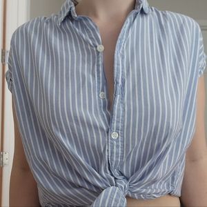Abercrombie Boxy Tie Up Shirt